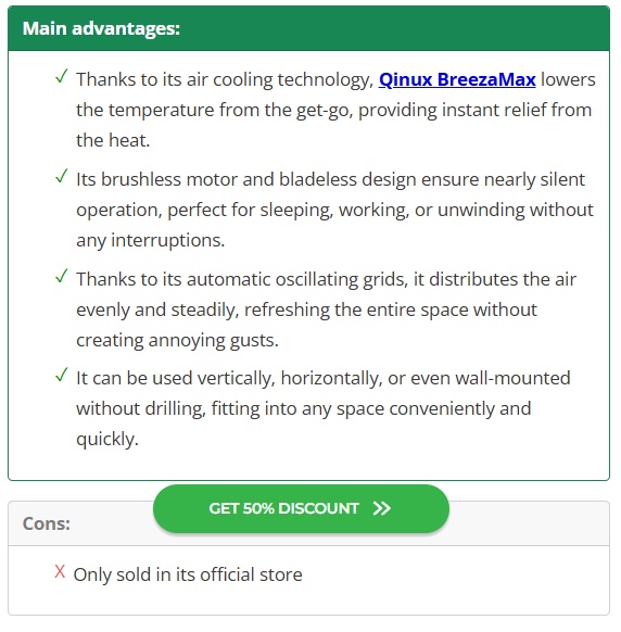 Qinux BreezaMax Review: Cooling Technology, Reviews and Complaints
